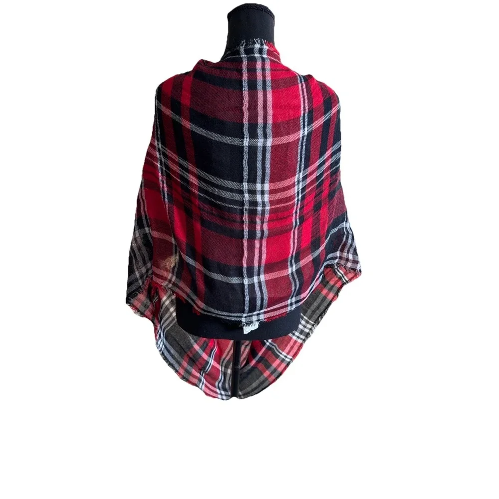EST. 1946 Womens Scarf One Size Plaid Polyester  Viscose Christmas‎ Ready Scarf